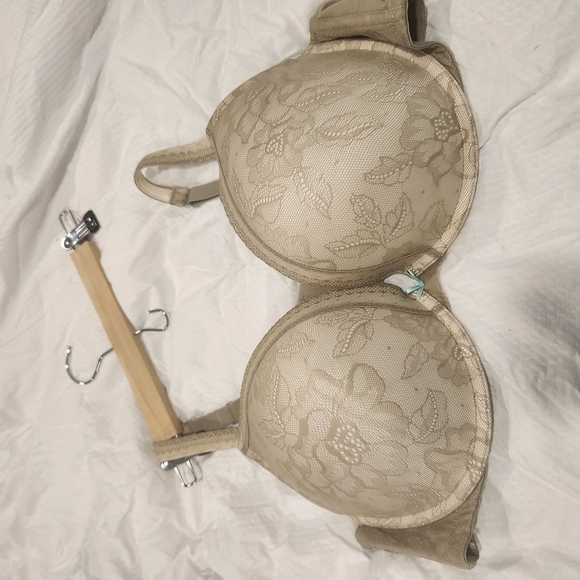 Cacique Elegant Lacey Light Sage Green Bra - Picture 3 of 9